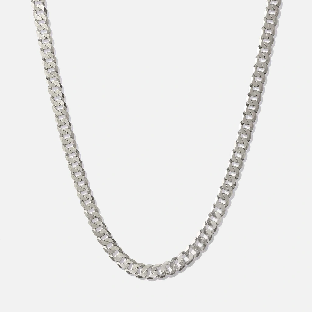 Silverhalsband herr 5,8mm pansar 55cm