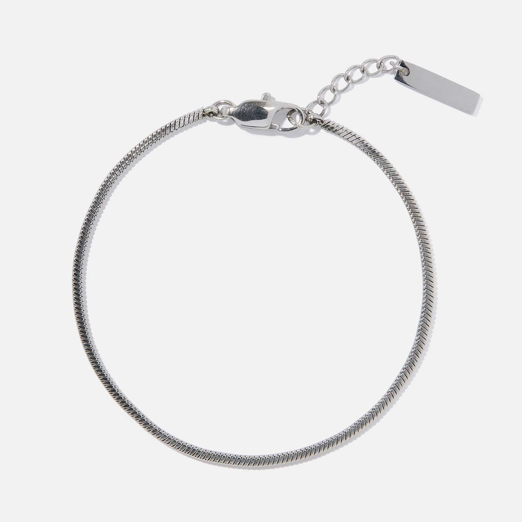 Stålarmband herr - ormkedja, 18cm