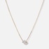 Halsband 18k guld med 5mm Kubisk Zirkonia