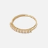 18k guldring halvallians - 9 Kubisk Zirkonia st. 20