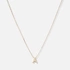 Halsband 9k guld - bokstav A, 43cm