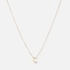 Halsband 9k guld - bokstav C, 43cm