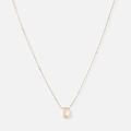 Halsband 9k guld - bokstav D, 43cm