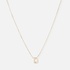 Halsband 9k guld - bokstav D, 43cm