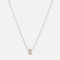 Halsband 9k guld - bokstav E, 43cm