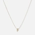 Halsband 9k guld - bokstav F, 43cm