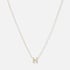 Halsband 9k guld - bokstav H, 43cm