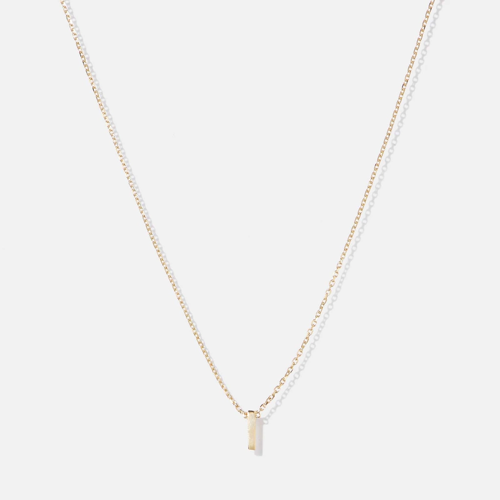 Halsband 9k guld - bokstav I, 43cm