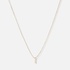 Halsband 9k guld - bokstav I, 43cm