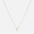 Halsband 9k guld - bokstav J, 43cm
