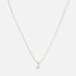 Halsband 9k guld - bokstav J, 43cm