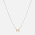 Halsband 9k guld - bokstav M, 43cm