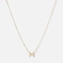 Halsband 9k guld - bokstav M, 43cm