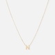 Halsband 9k guld - bokstav N, 43cm