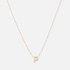 Halsband 9k guld - bokstav P, 43cm