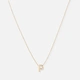 Halsband 9k guld - bokstav P, 43cm