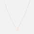 Halsband 9k guld - bokstav Q, 43cm