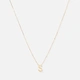 Halsband 9k guld - bokstav S, 43cm