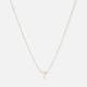 Halsband 9k guld - bokstav T, 43cm