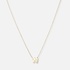 Halsband 9k guld - bokstav W, 43cm