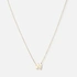 Halsband 9k guld - bokstav W, 43cm
