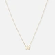 Halsband 9k guld - bokstav W, 43cm