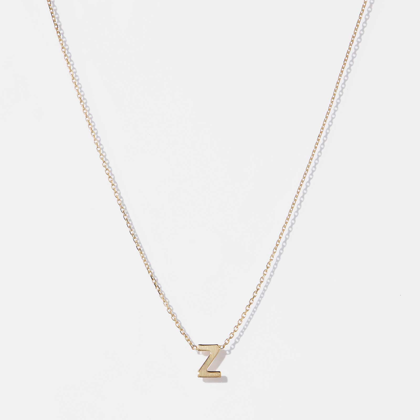 Halsband 9k guld - bokstav Z, 43cm