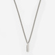 Stålhalsband herr 2mm pansar m bricka 55cm