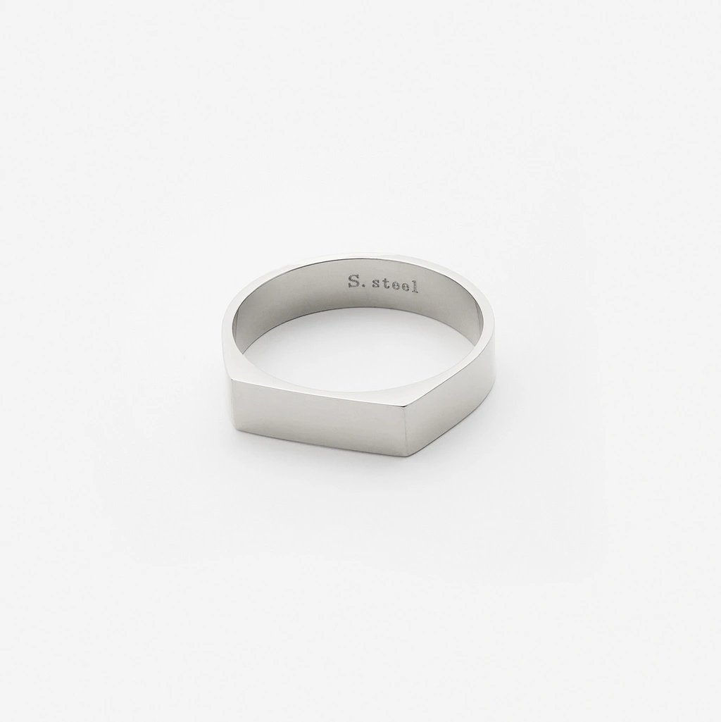 Stålring herr - polerad klackring, st. 68