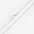 Halsband i silver, platta brickor - 42cm