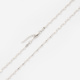Halsband i silver, platta brickor - 42cm