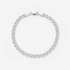 Armband dam i silver, 4,5mm bismarck 18cm