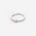 Sidostensring i silver - st. 18,5