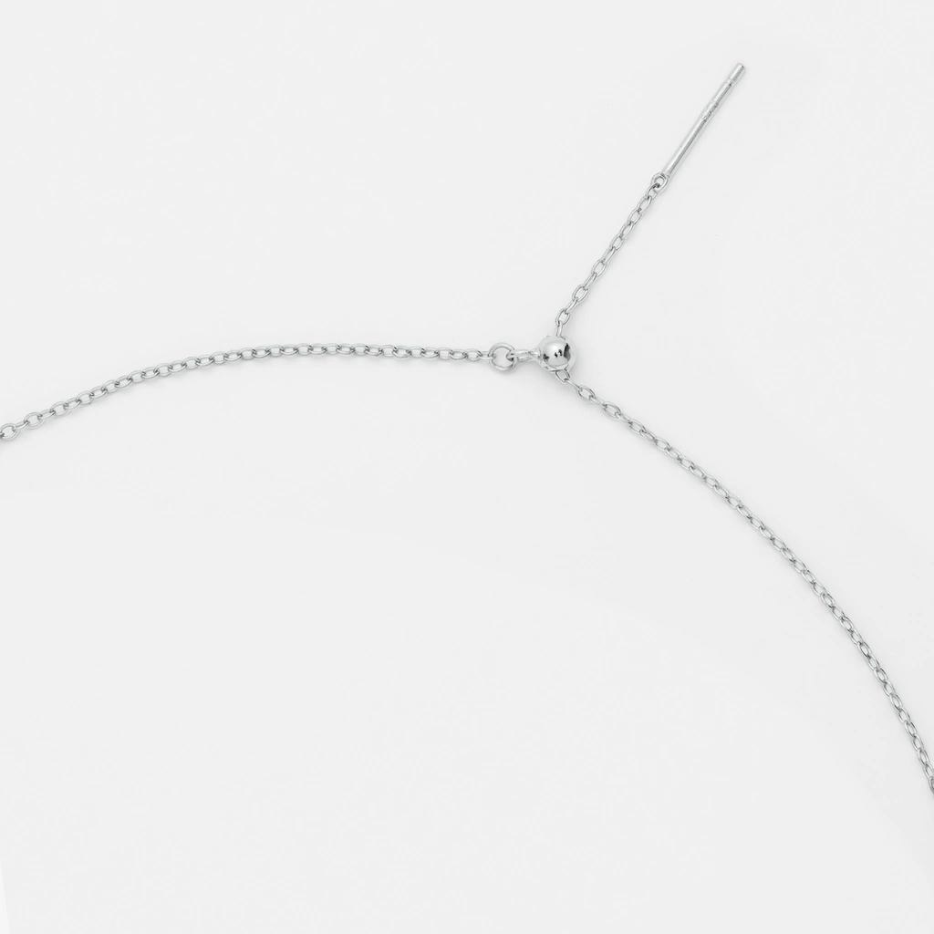 Rhodinerad silverkedja för berlocker - 45cm