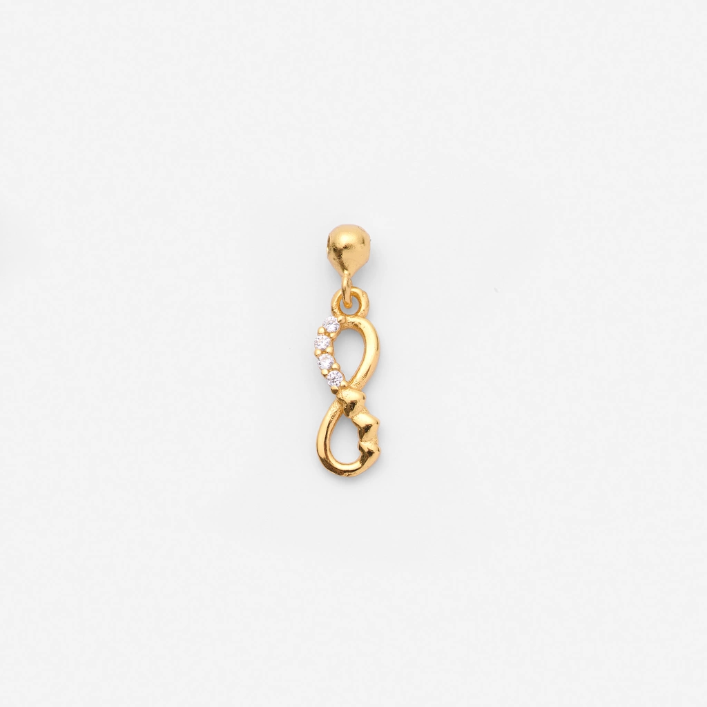 Hängsmycke i guldpläterat silver - infinitysymbol