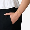 18k guldpläterat armband - tennisarmband onesize
