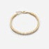 18K Guldpläterat Armband dam med Kubisk Zirkonia - 17 cm