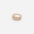 18k Guldpläterad ring - dubbel twist, st.16