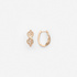 18K Guldpläterade örhängen - Hoops med Infinitysymbol