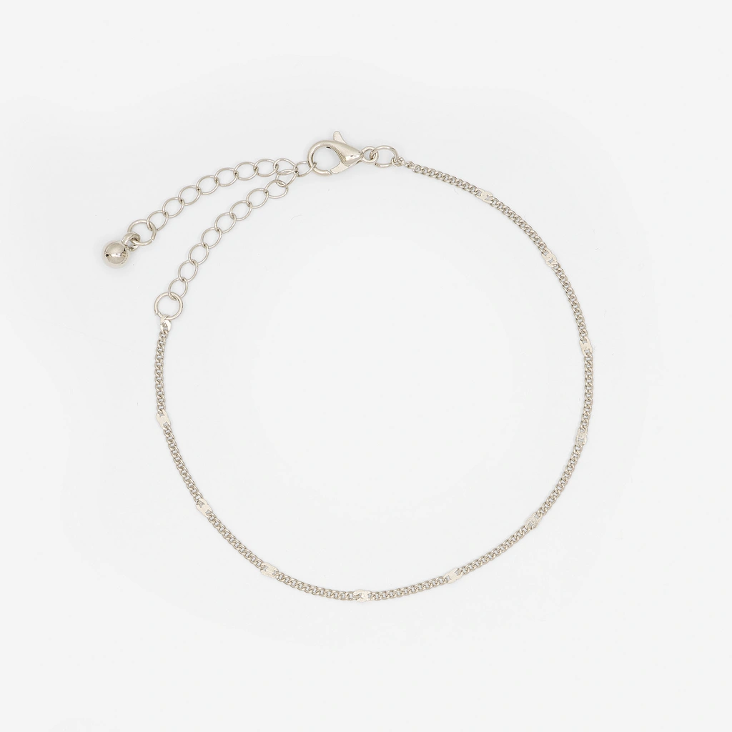 Regal klockset dam - mesh, silver/vit, 24mm