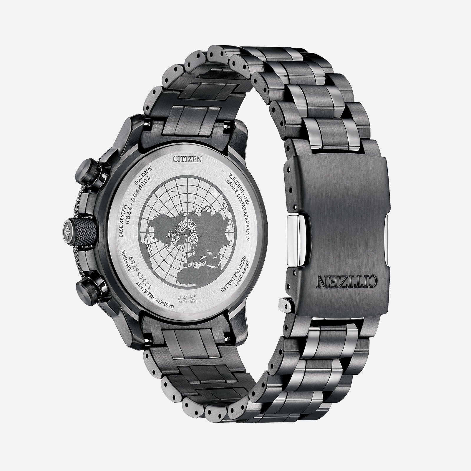 Citizen Promaster Geo Trekker, grå/blå - BY3005-56E