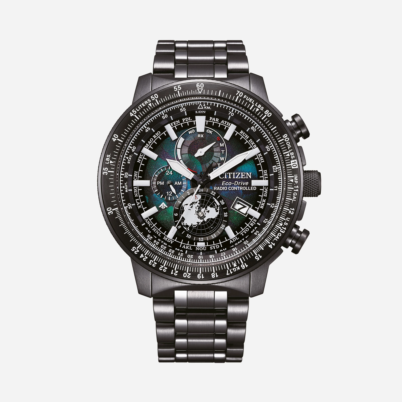 Citizen Promaster Geo Trekker, grå/blå - BY3005-56E