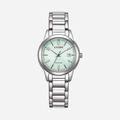 Citizen Elegance Eco Drive dam stål/grön - FE1241-71X