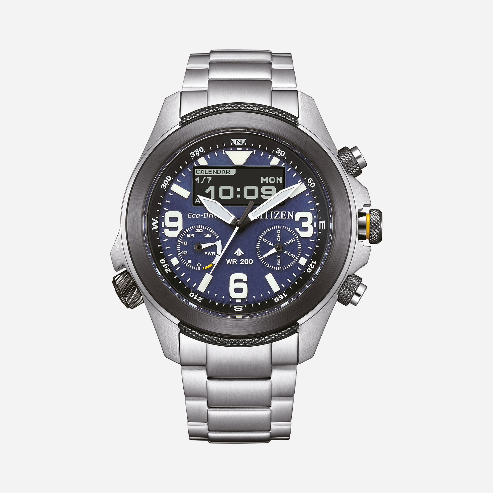 Citizen Promaster Land Eco- Drive, stål/blå - JV1006-51L