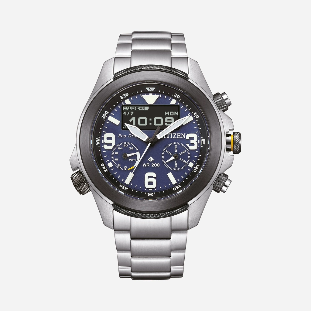 Citizen Promaster Land Eco- Drive, stål/blå - JV1006-51L