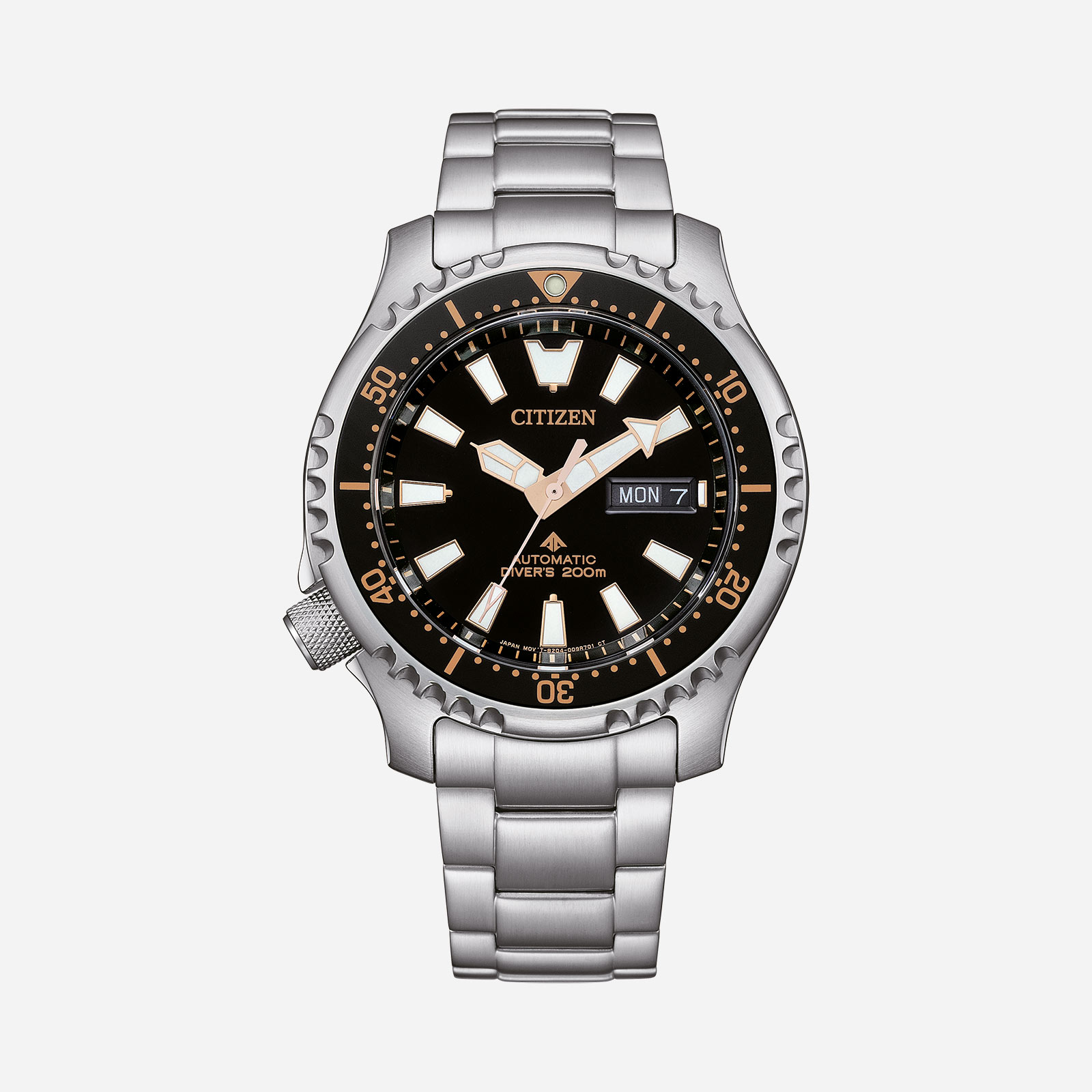 Citizen Promaster Marine Automatic, stål/svart - NY0160-66E