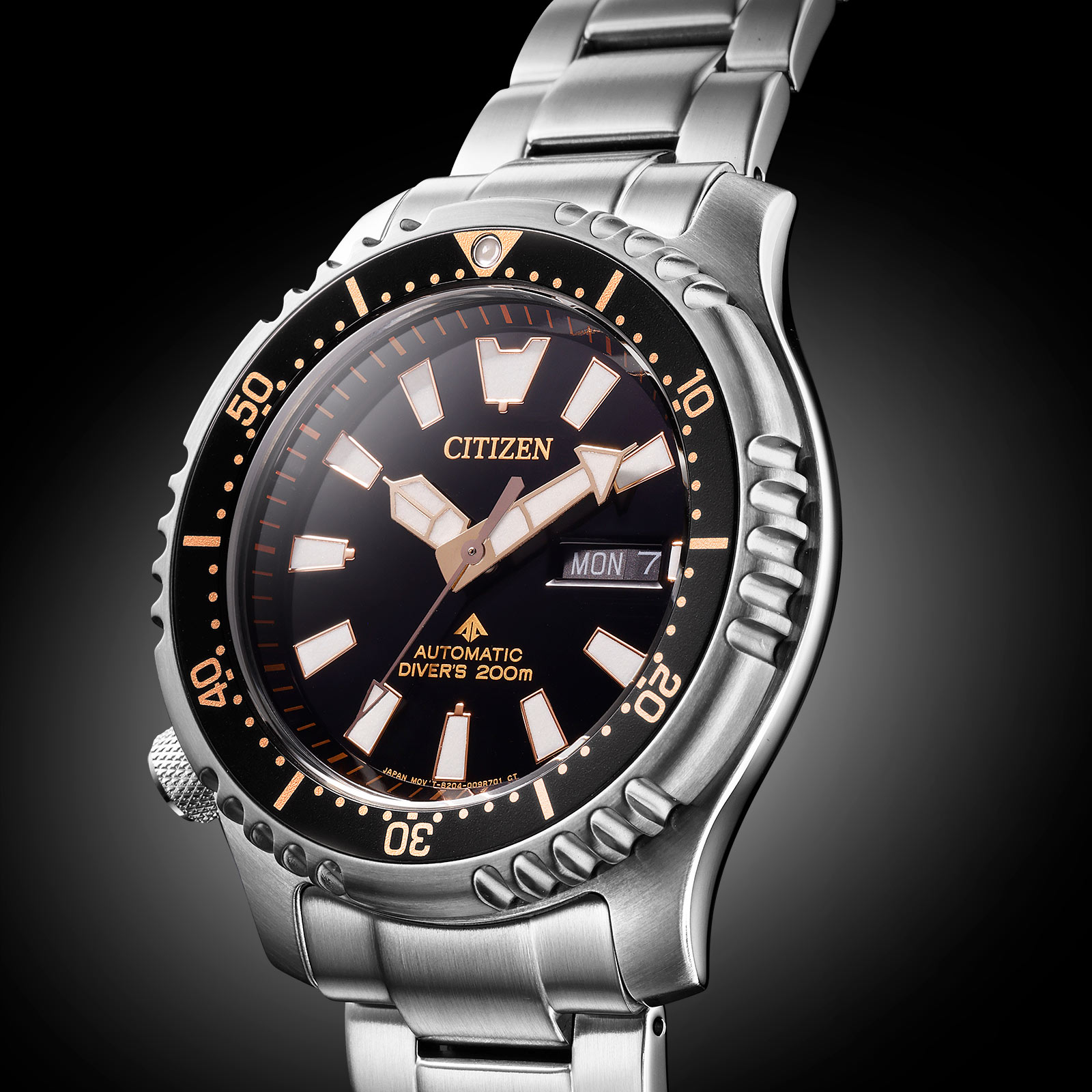 Citizen Promaster Marine Automatic, stål/svart - NY0160-66E