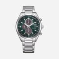 Citizen Eco-Drive Chrono, stål/grön - CA0459-79X