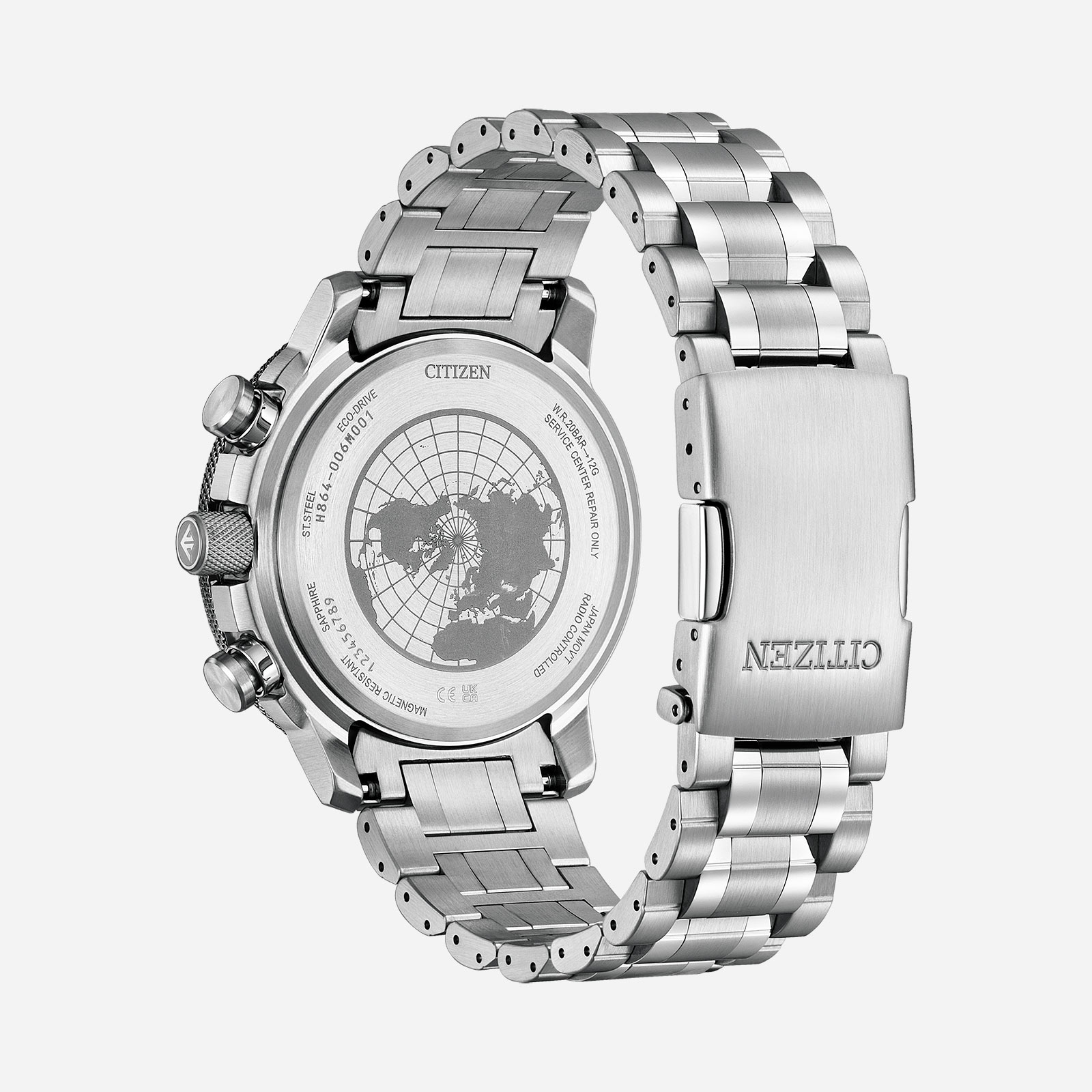 Citizen Promaster Geo Trekker, stål/svart - BY3006-53E