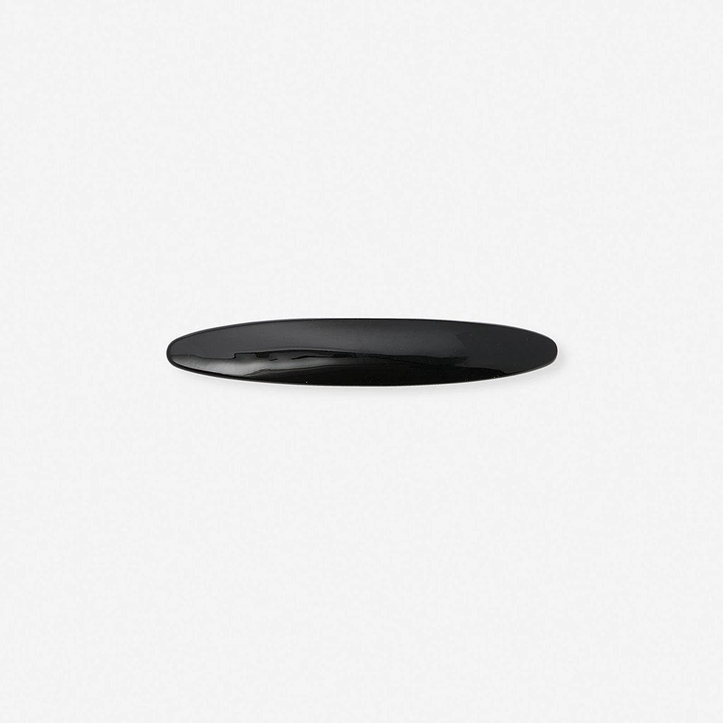 Svart hårklämma - barette, 8,5 cm